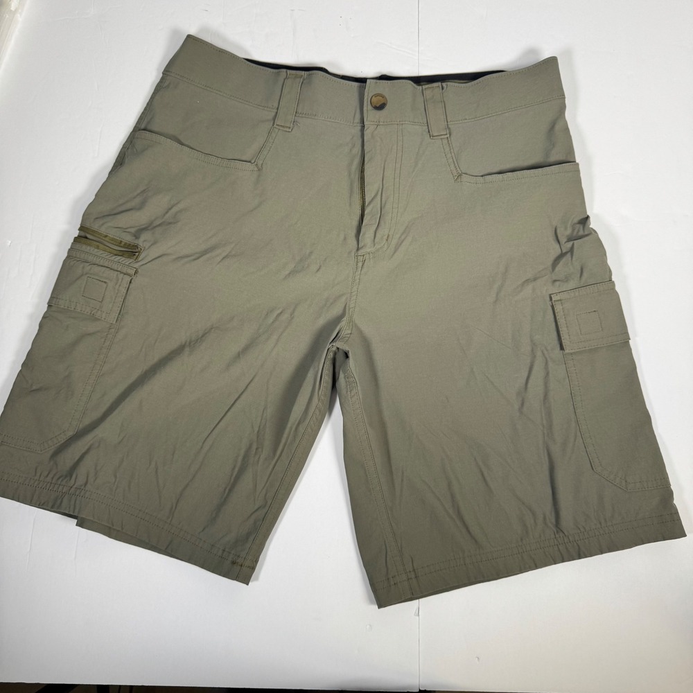 Orvis Cargo Shorts Mens 32 Olive Green Hiking Outdoor Utility Tactical Gorpcore